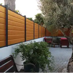 Recinzione Giardino WPC EVO Effetto Legno Pannelli Chiusura Totale Privacy